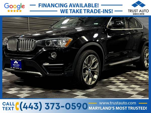 2016 BMW X4 xDrive28i AWD Luxury SUV wXlinePremium Pkg - cars & for sale in Sykesville, MD