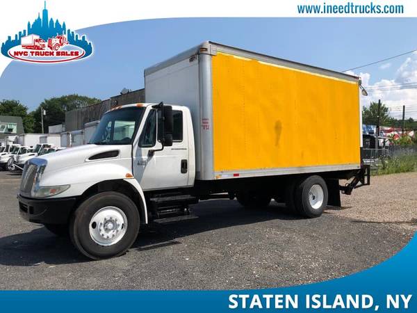 2005 INTERNATIONAL 4300 18FT DIESEL BOX TRUCK NON CDL LIFT GA-new jers for sale in STATEN ISLAND, NY