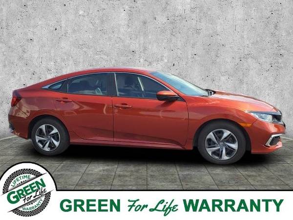 2019 Honda Civic LX sedan Red - - by dealer - vehicle for sale in Springfield, IL – photo 3