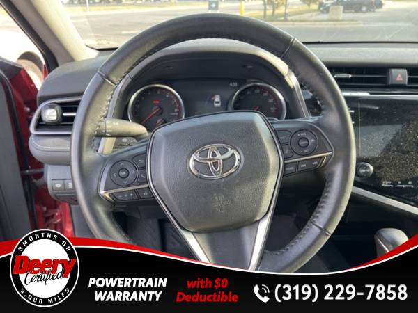 Certified 2019 Toyota Camry XSE Ruby Flare Pearl for sale in Cedar Falls, IA – photo 7