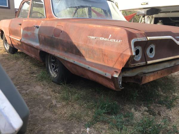1963 Chevy BelAir 4dr sedan needs full restoration, have Title for sale in Fentress, TX – photo 6