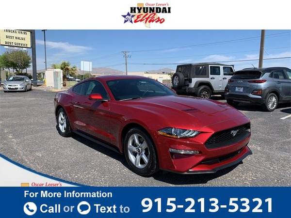 2019 Ford Mustang EcoBoost coupe - - by dealer for sale in El Paso, TX