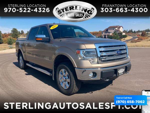 2013 Ford F-150 F150 F 150 4WD SuperCrew 145 Lariat - CALL/TEXT... for sale in Sterling, CO