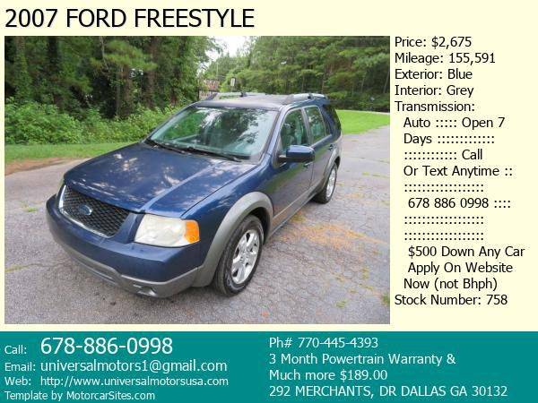 2007 ford freestyle.... 155kmiles....fully loaded for sale in dallas, GA