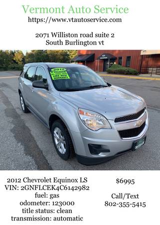 2012 Chevrolet Equinox LS AWD SUV for sale in south burlington, VT – photo 17