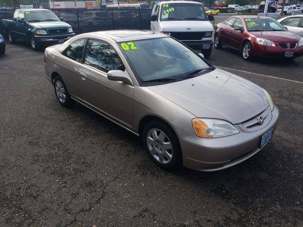 2002 Honda Civic EX Coupe Auto! Moon Roof! Clean Title! 35mpg! CALL for sale in Portland, OR – photo 3