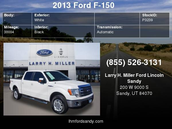 2013 Ford F-150 Schedule a test drive today! for sale in Sandy, UT