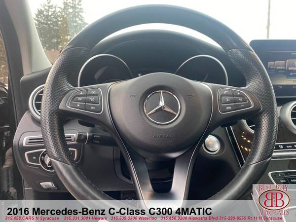 2016 MERCEDES-BENZ C-CLASS C300 4MATIC EVERYONE APPROVED! - cars & for sale in NEWARK, NY – photo 13
