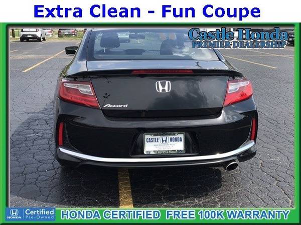2017 Honda Accord Coupe coupe Crystal Black Pearl for sale in Morton Grove, IL – photo 4