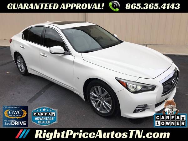 2015 INFINITI Q50 Premium * 1 Owner * Leather * Back-Up Cam * Sunroof for sale in Sevierville, TN