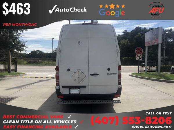 463/mo - 2012 Mercedes-Benz Sprinter 2500 Cargo Extended w170 w 170 for sale in Kissimmee, FL – photo 4