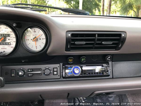 1992 Porsche 911 Carrera Convertible 60K Miles! Gray leather, Air cool for sale in Naples, FL – photo 22