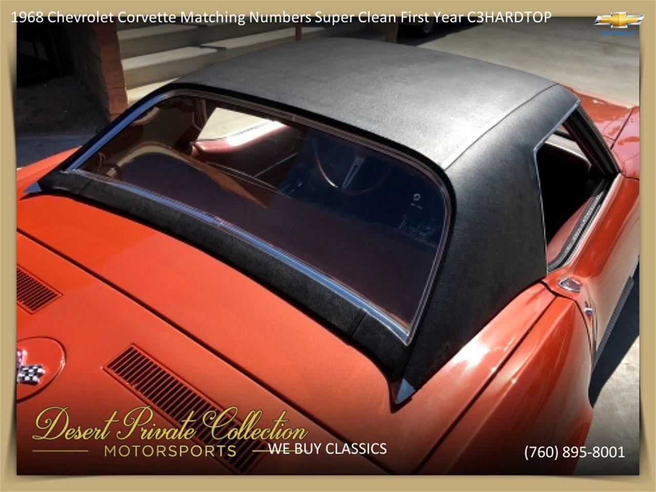 1968 Chevrolet Corvette for sale in Palm Desert , CA – photo 77