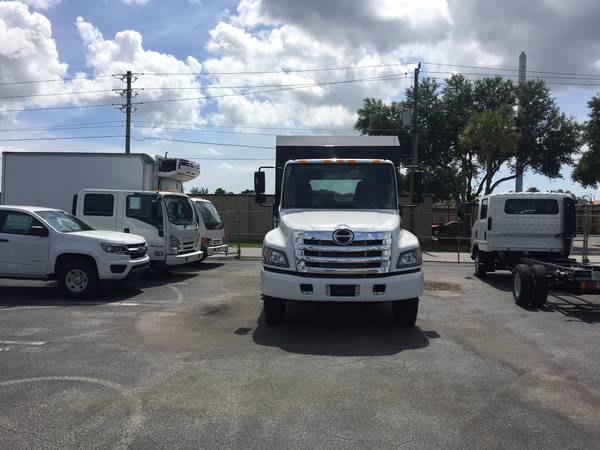 2019 Hino 268a, 24ft steelflatbed dump. Mike for sale in Pompano Beach, FL