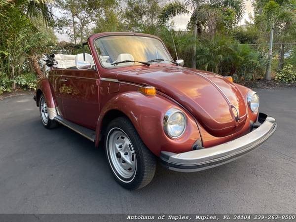 1978 Volkswagen Beetle Convertible Champagne Edition II - Low Miles for sale in Naples, FL – photo 18