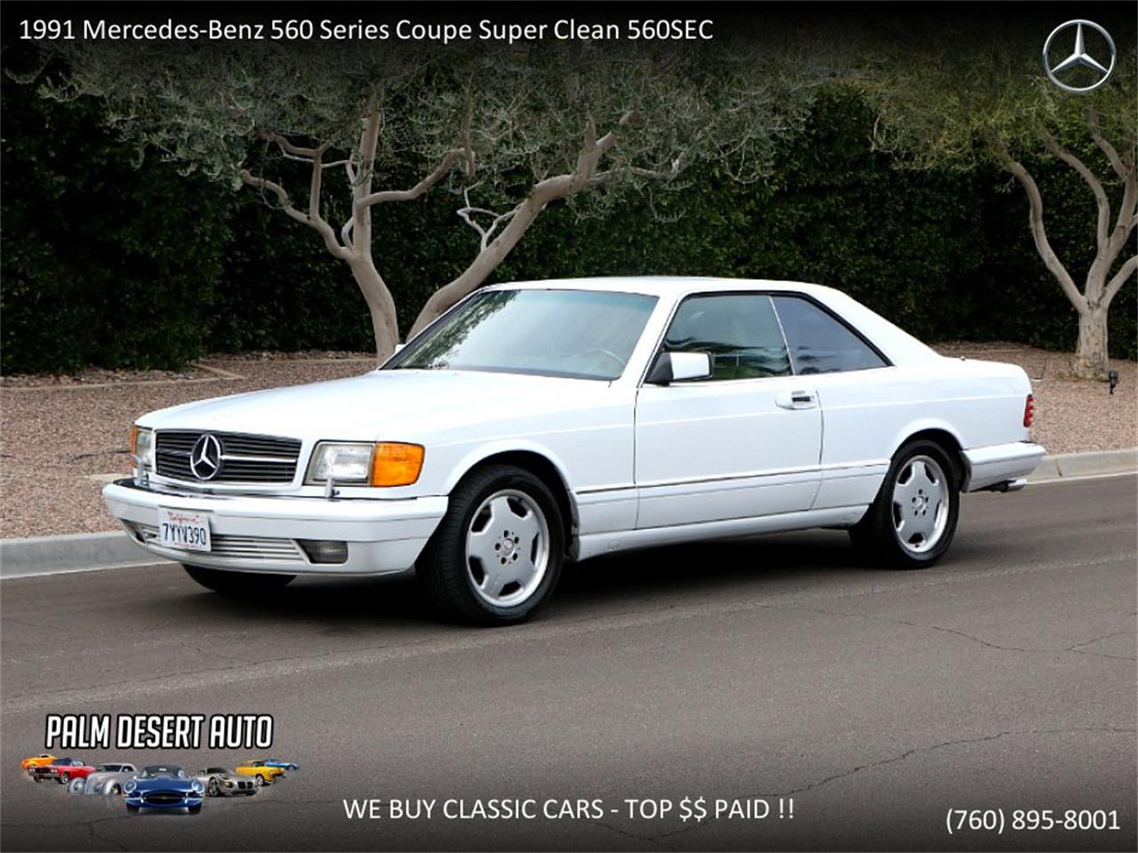 1991 Mercedes-Benz 560SEC for sale in Palm Desert , CA – photo 3
