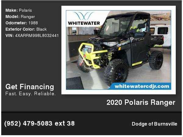 2020 Polaris Ranger 1, 000 Down Deliver s! - - by for sale in Burnsville, MN