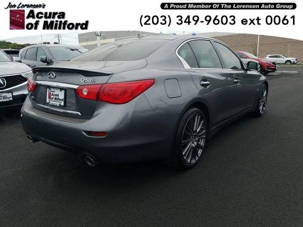 2016 INFINITI Q50 sedan 4dr Sdn 3.0t Red Sport 400 AWD (GRAPHITE... for sale in Milford, CT – photo 4