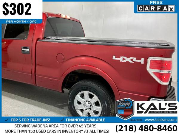 302/mo - 2013 Ford F150 F 150 F-150 XLT 4x4SuperCrew Styleside 65 for sale in Wadena, MN – photo 10