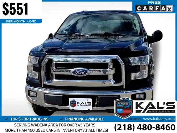 551/mo - 2017 Ford F150 F 150 F-150 XLT 4x4SuperCrew 55 ft SB for sale in Wadena, MN – photo 6