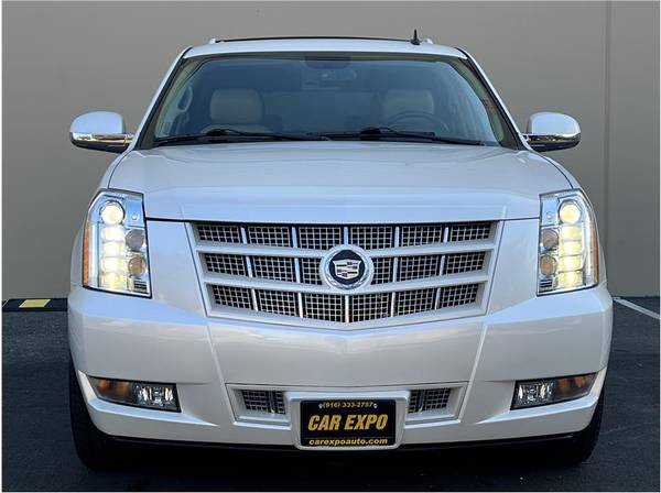 2013 Caddy Cadillac Escalade Premium Sport Utility 4D suv White for sale in Sacramento, NV – photo 2