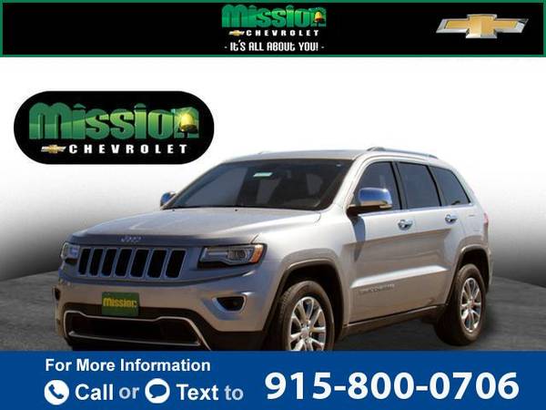 2014 Jeep Grand Cherokee Limited suv Billet Silver Metallic Clearcoat for sale in El Paso, TX