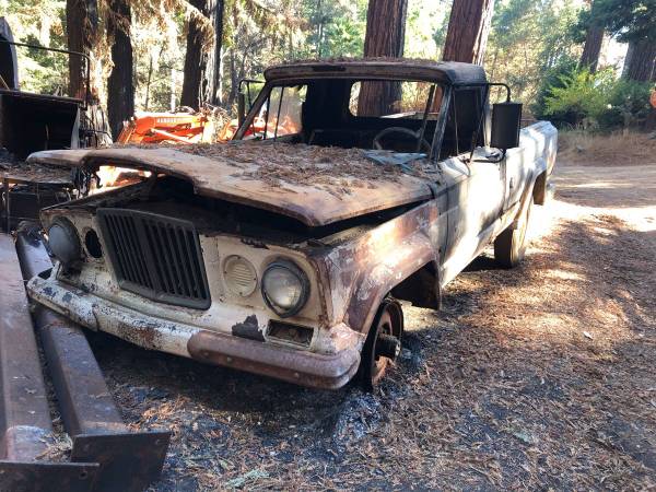 1965 Jeep Gladiator - Fire Damaged - cars & trucks - by owner -... for sale in Boulder Creek, CA