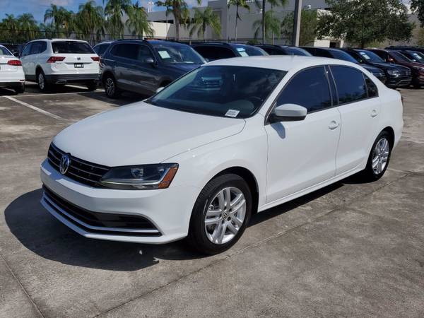 2018 *Volkswagen* *Jetta* *1.4T S Automatic* PURE WH - cars & trucks... for sale in Coconut Creek, FL – photo 3