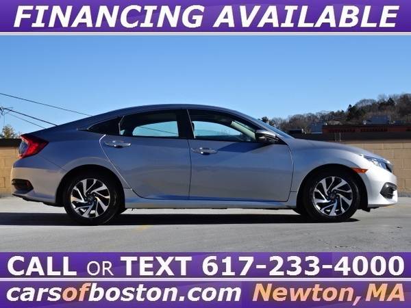 2016 HONDA CIVIC EX SEDAN SUNROOF ONE OWNER 45k MI SILVER ↑ GREAT DEAL for sale in West Newton, MA – photo 10
