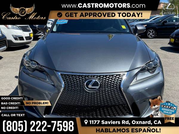 2014 Lexus IS 250 BaseSedan for only 352/mo! - - by for sale in Oxnard, CA – photo 3