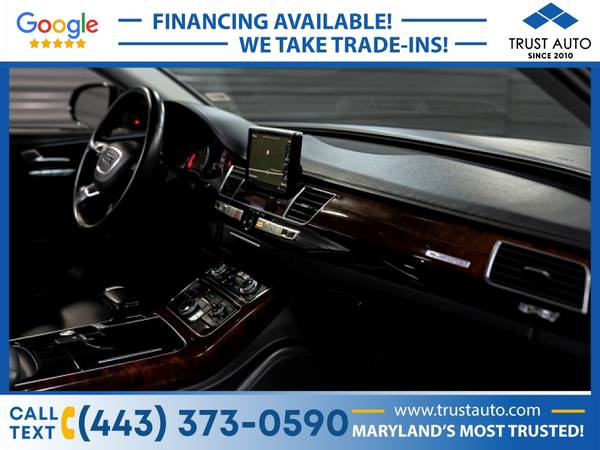 2013 Audi A8 L 30L Supercharged AWD Luxury Sedan for sale in Sykesville, MD – photo 12