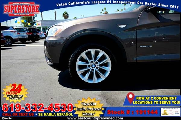 2014 BMW X3 XDRIVE28I SUV-EZ FINANCING-LOW DOWN! for sale in El Cajon, CA – photo 9