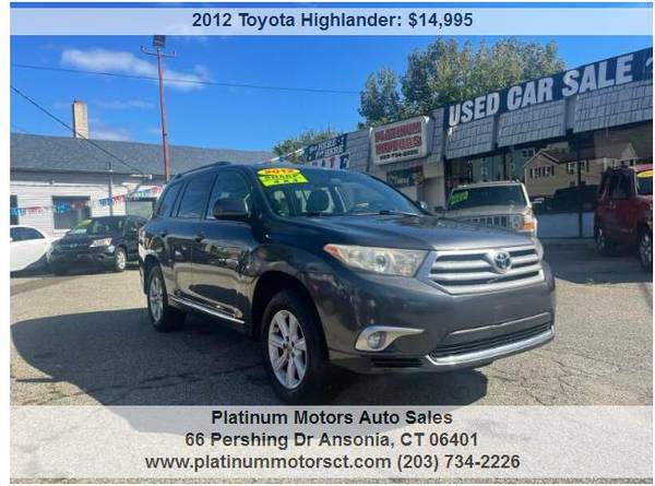 2012 Toyota Highlander Limited 4WD - - by dealer for sale in Ansonia, CT – photo 2