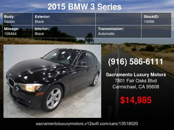 2015 BMW 3 Series 328i LOADED WARRANTY BLACK FRIDAYSALE !!!!! - cars... for sale in Carmichael, CA – photo 22