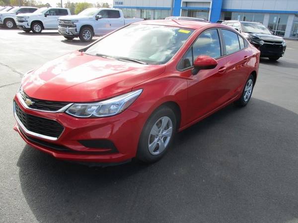 2017 Chevy Chevrolet Cruze LS sedan Red - cars & trucks - by dealer... for sale in Goldsboro, NC – photo 3