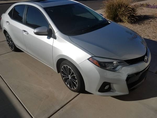 2014 Toyota Corolla S Clean Title Navigation leather trim Automatic for sale in Chandler, AZ