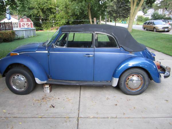 1977 Super Beetle VW Convertible for sale in Westmont, IL – photo 2
