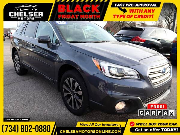 $302/mo - 2015 Subaru Outback 3.6R Limited AWD Wagon - Easy... for sale in Chelsea, MI – photo 8