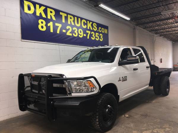 2017 RAM 3500 Crew Cab 4x4 Dually Diesel Service Flatbed Work Truck for sale in Arlington, TX – photo 3