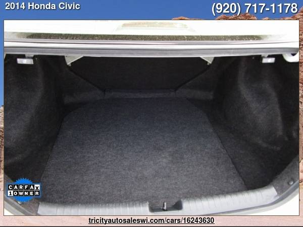 2014 HONDA CIVIC EX 4DR SEDAN Family owned since 1971 - cars & for sale in MENASHA, WI – photo 22