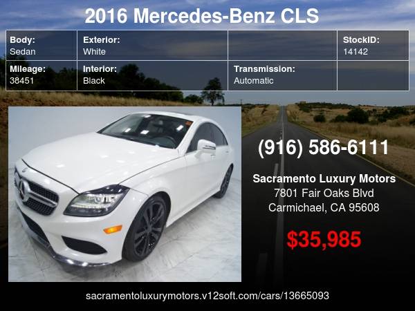 2016 Mercedes-Benz CLS CLS 400 CLS400 CLS550 CLS63 AMG LOADED BAD... for sale in Carmichael, CA – photo 24