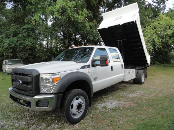 2012 FORD RUST FREE F550, CREW CAB, DUMP TRUCK WITH 6.7L TURBO DIESEL for sale in TALLMADGE, IN – photo 6