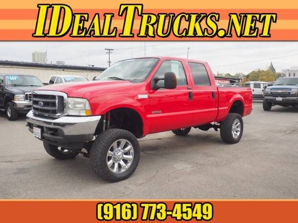 2004 Ford F250 Super Duty Crew Cab 4x4 Lariat Diesel Low Miles Lifted for sale in Roseville, CA
