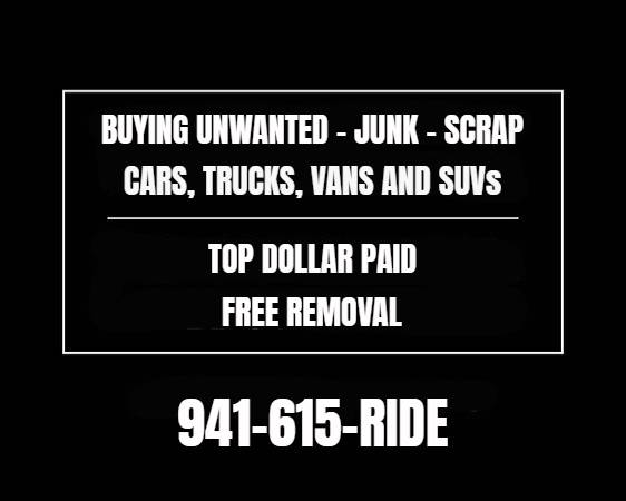 TOP DOLLAR FOR YOUR CAR - USED/JUNK/SCRAP CARS - CALL for sale in Port Charlotte, FL