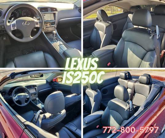 Rare Find 2012 LEXUS IS 250 C Convertible - LOW MILES - cars & for sale in Fort Pierce, FL – photo 7