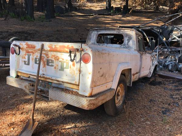 1965 Jeep Gladiator - Fire Damaged - cars & trucks - by owner -... for sale in Boulder Creek, CA – photo 2