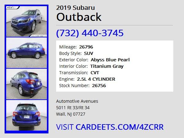 2019 Subaru Outback, Abyss Blue Pearl - - by dealer for sale in Wall, NJ – photo 22