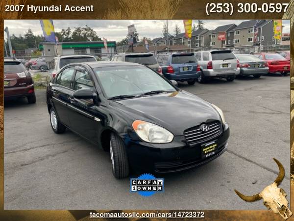 2007 Hyundai Accent GLS 4dr Sedan - - by dealer for sale in Tacoma, WA – photo 3
