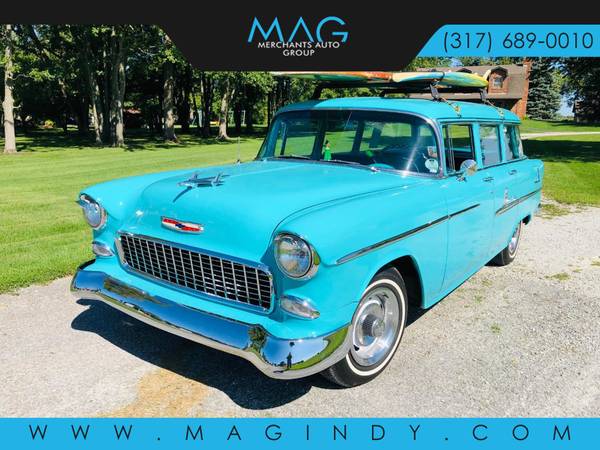 1955 *Chevrolet* *Bel Air* *Beauville Wagon* TEAL for sale in Cicero, IN