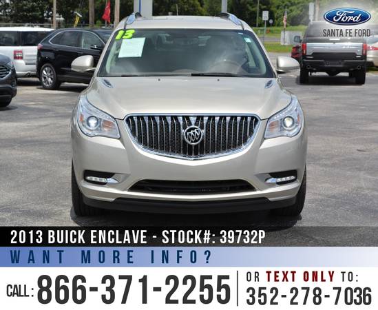 *** 2013 Buick Enclave SUV *** Homelink - Leather Seats - Remote Start for sale in Alachua, GA – photo 2